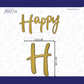 Black Gold Birthday Banner Set