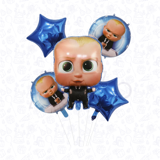 Boss Baby Birthday 5 pcs Foil Balloons