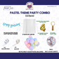 Pastel Theme Birthday Combo Kit with Blue banner