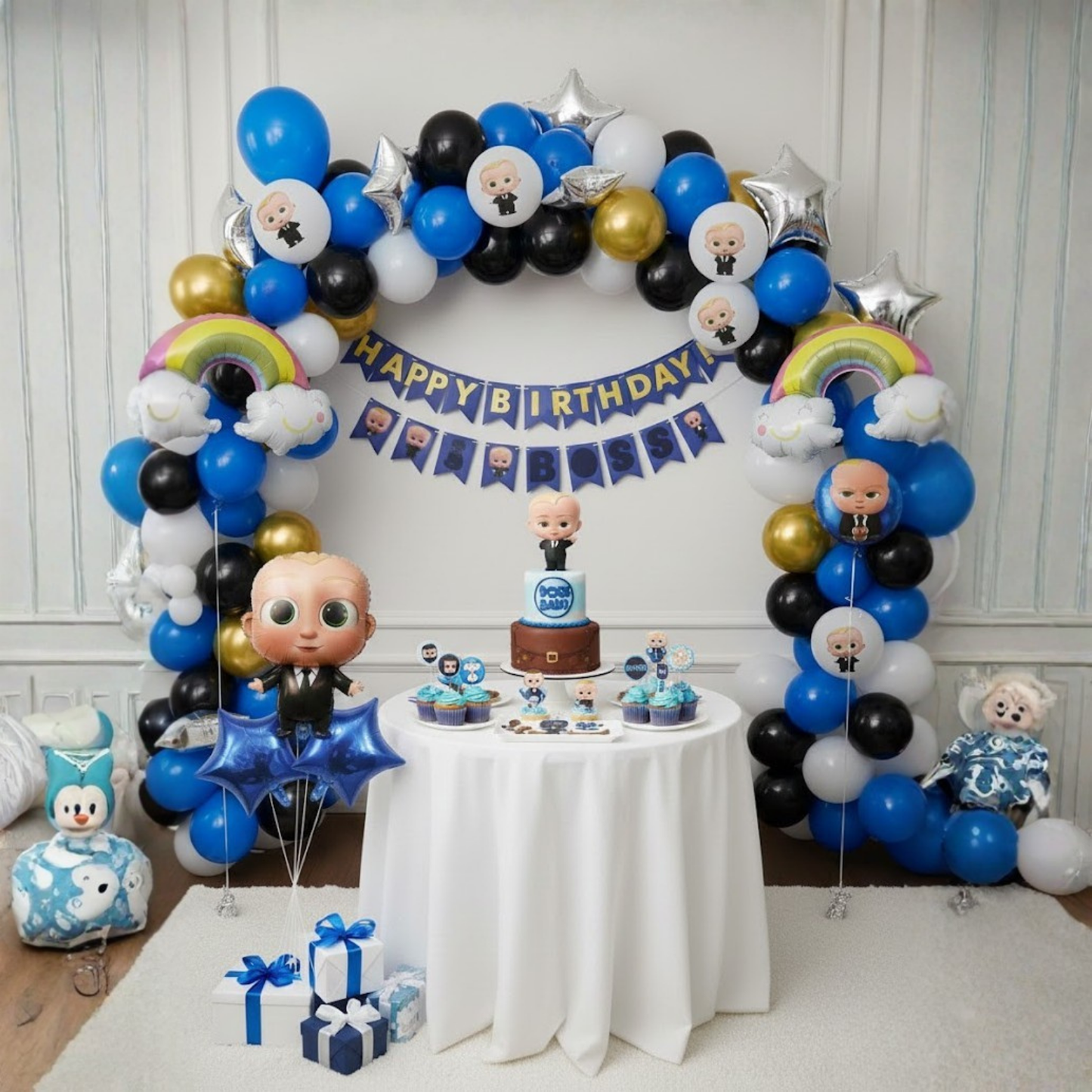 Boss Baby Birthday 5 pcs Foil Balloons