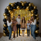Black Gold Birthday Party Decor (36 pcs)