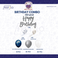 Blue White Silver Birthday Decor (53 pcs)