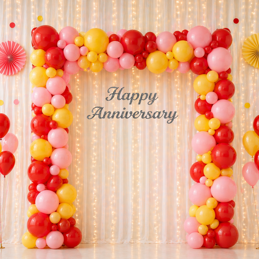 Colorful Anniversary Decoration Kit (64 pcs)