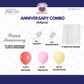 Colorful Anniversary Decoration Kit (64 pcs)