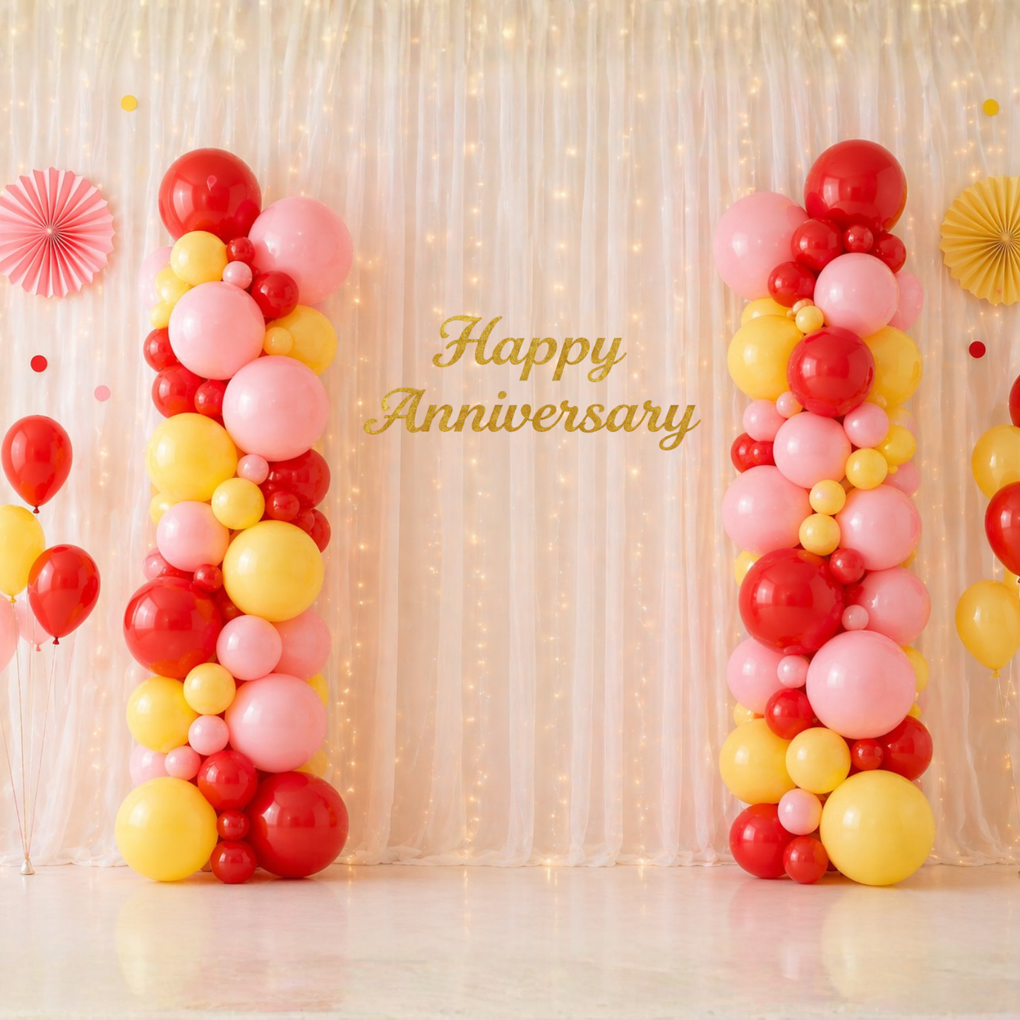 Colorful Anniversary Decoration Kit (64 pcs)