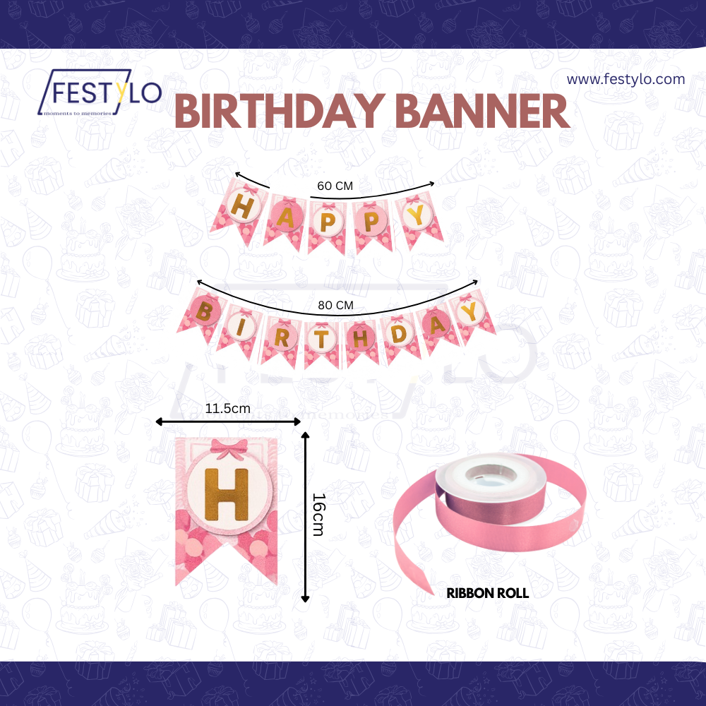 Rose Gold Birthday Decoration Kit (47 pcs)