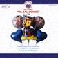 Paw Patrol Blue Silver Birthday Decoration Combo (55 Pcs)