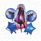 Frozen Theme Birthday 5pcs Foil Balloons