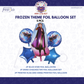 Frozen Theme Birthday 5pcs Foil Balloons