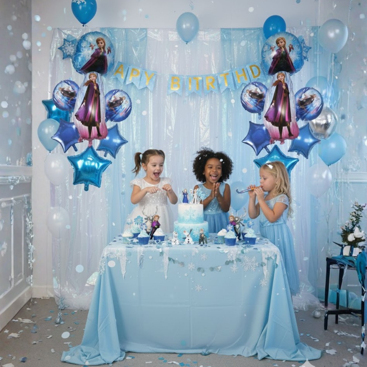 Frozen Princess Birthday 5 pcs Foil Balloons