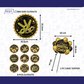 Black Gold Birthday Banner Combo (12 pcs)