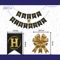 Black Gold Birthday Banner Combo (12 pcs)