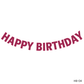 Pink Alphabet Birthday Banner
