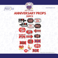 Anniversary Party Photo Props Set (20 pcs)