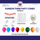 Rainbow Theme Party Decoration Combo Kit (114 Pcs) (Copy)