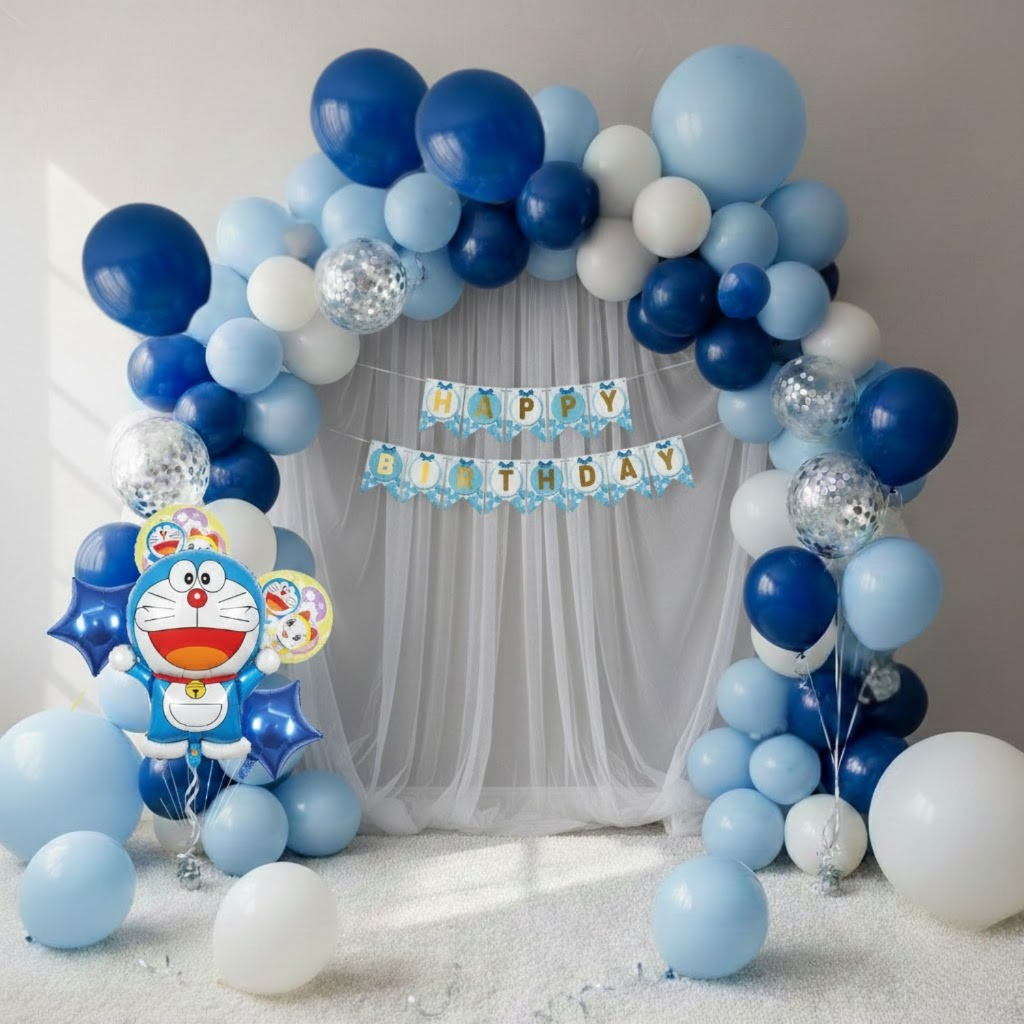 Doremon Blue Birthday Combo (59 pcs)