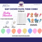 Baby Shower Pastel Theme Decoration Combo Kit (112 Pcs)