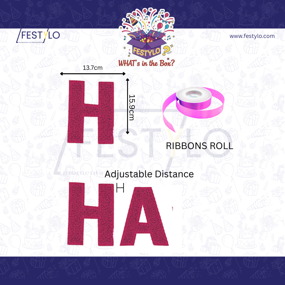 Pink Alphabet Birthday Banner