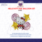 Hello Kitty Birthday  5 pcs Foil Balloons