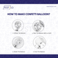 Silver Confetti Party Balloon Pack (10 pcs)