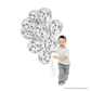 Silver Confetti Party Balloon Pack (10 pcs)