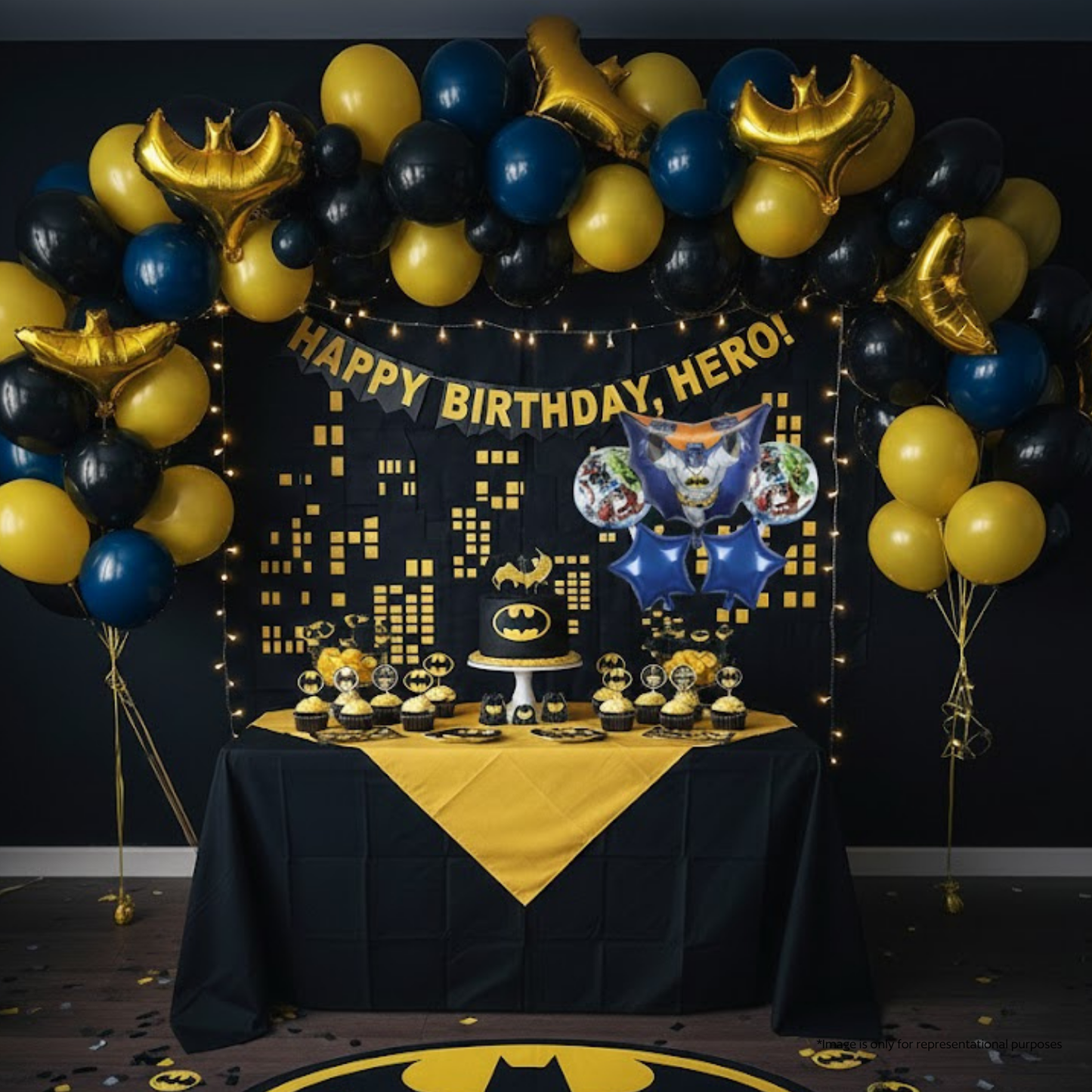 Superhero Theme Birthday 5 pcs Foil Balloons