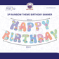 Rainbow Birthday Party Decoration Banner