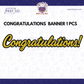 Golden Congratulations Cursive Banner