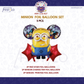 Minion Theme Birthday 5 pcs Foil Balloons