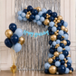Blue & Gold Birthday Decoration Combo (85 pcs)