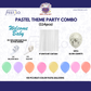 Pastel Theme Party Combo Decoration Kit (114 pcs) – Welcome Baby Balloon Arch Set