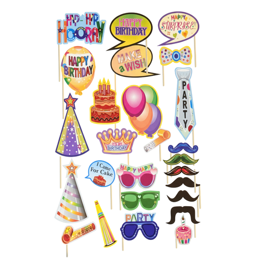 Birthday Party Photo Props Kit