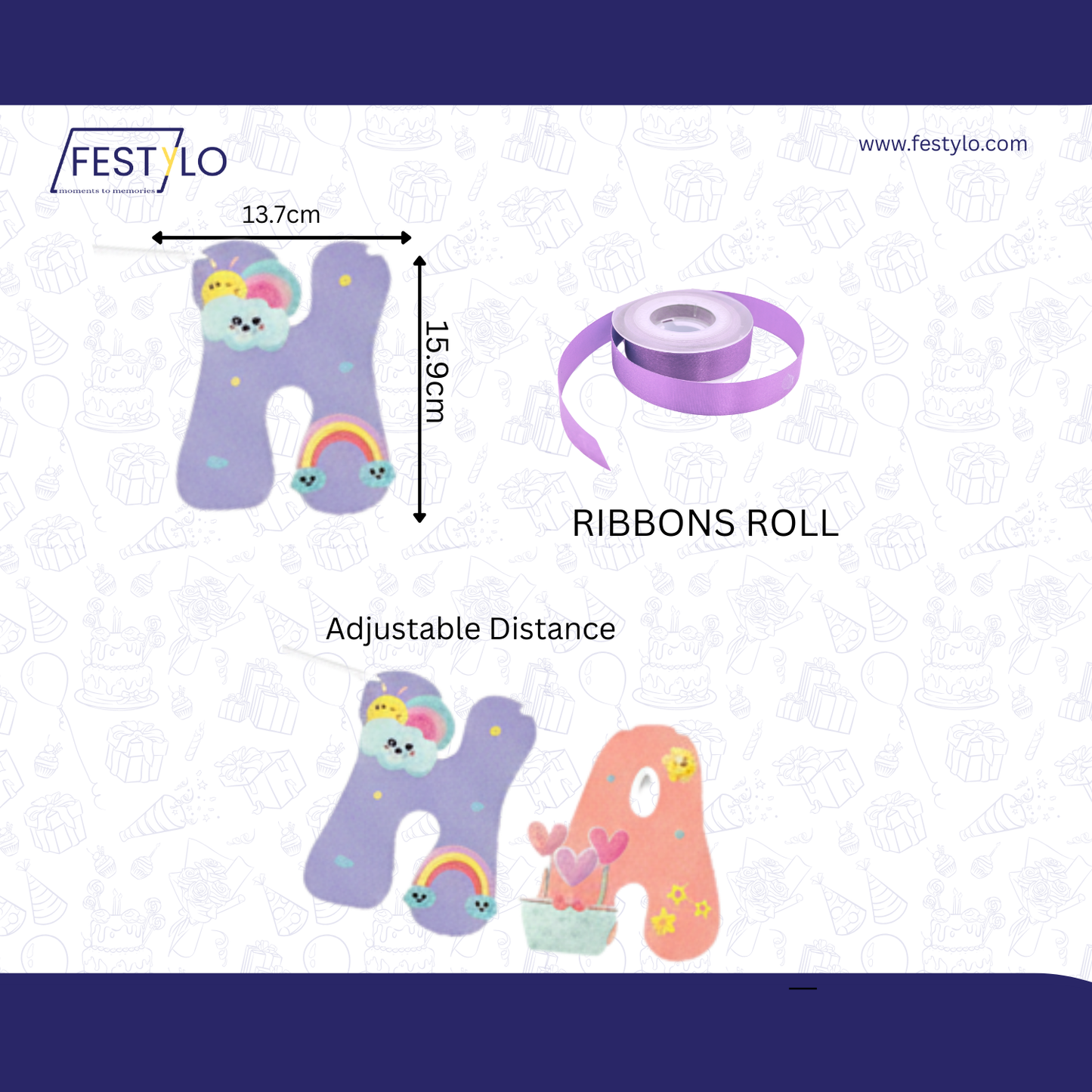 Rainbow Birthday Party Decoration Banner