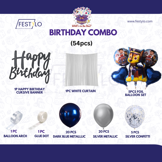 Paw Patrol Birthday Combo Kit (54 pcs)