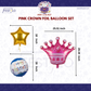 Princess Crown Birthday 5 pcs Foil Balloons