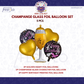 Champagne Theme Birthday 5 PCS Foil Balloons