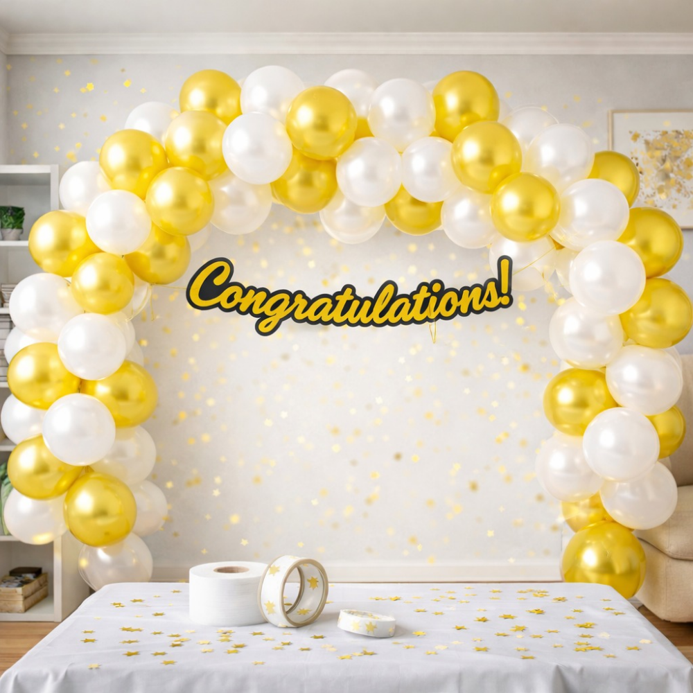 Golden Congratulations Party Decoration Set (43 pcs)