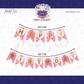 Pink Alphabet Birthday Banner Set
