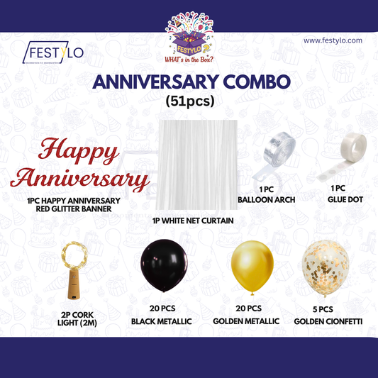 Anniversary Combo Decoration Kit (49 pcs)