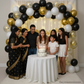 Black Gold Birthday Decoration Combo (25 pcs)
