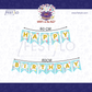 Unicorn Happy Birthday Banner Set