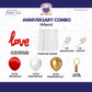 Red Gold Love Decoration Combo (66 pcs)