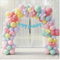 Pastel Birthday Decoration Glitter Combo