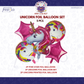 Unicorn Birthday Foil 5 pcs Balloon Set