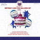 Princess Cake Birthday 5 pcs Foil Balloons