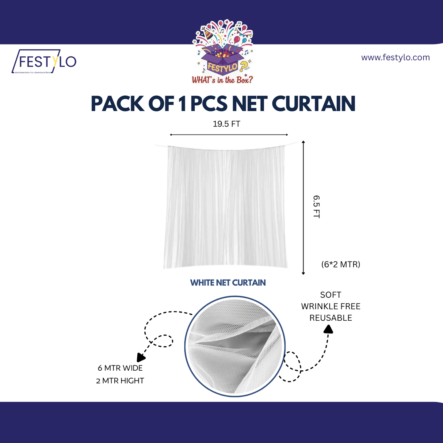 Blue & Silver Theme Birthday Combo (50 pcs)