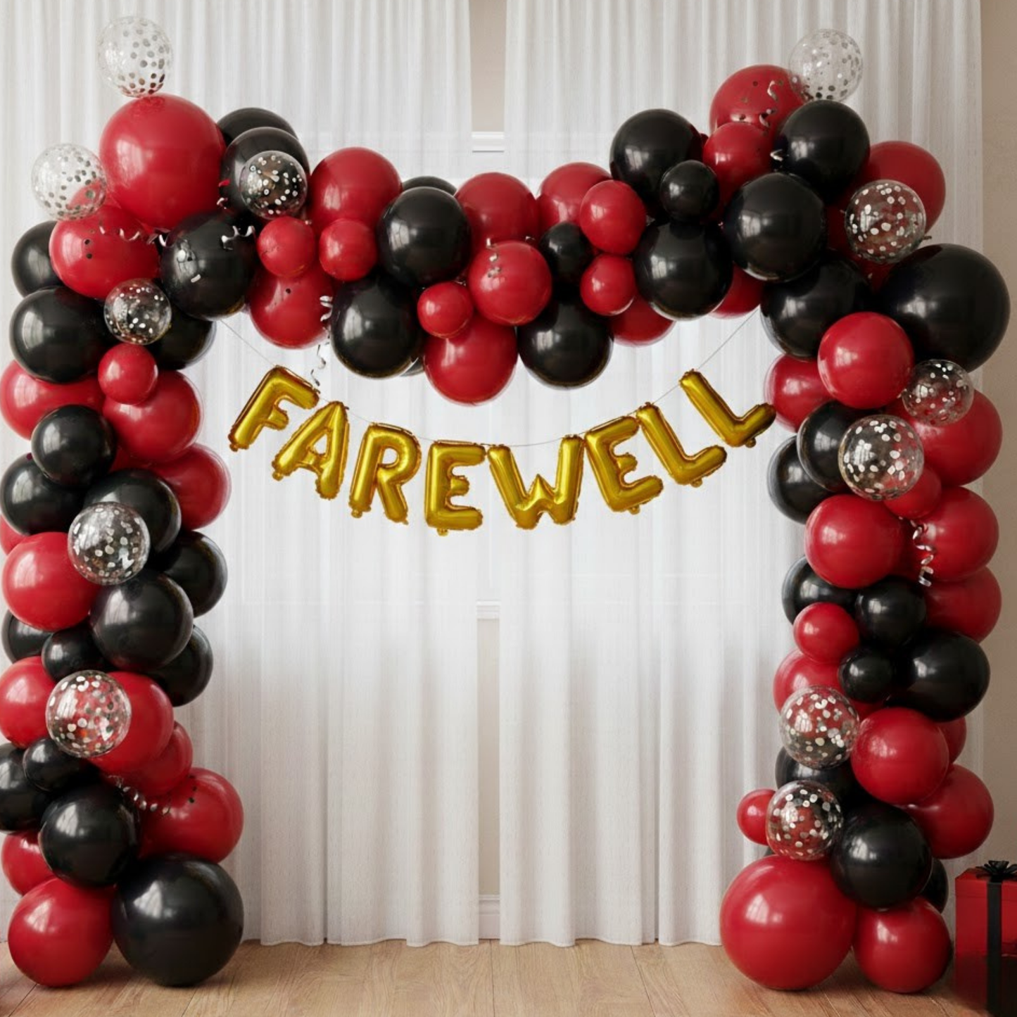 Red Black Farewell Arch Combo (55 pcs)