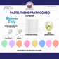 Pastel Theme Party Combo Decoration Kit (114 pcs) – Welcome Baby Balloon Arch Set