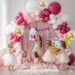 Hello Kitty Birthday Combo (60 pcs) Rose Gold Frills