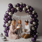 Purple Silver Birthday Decor Kit (44 pcs)